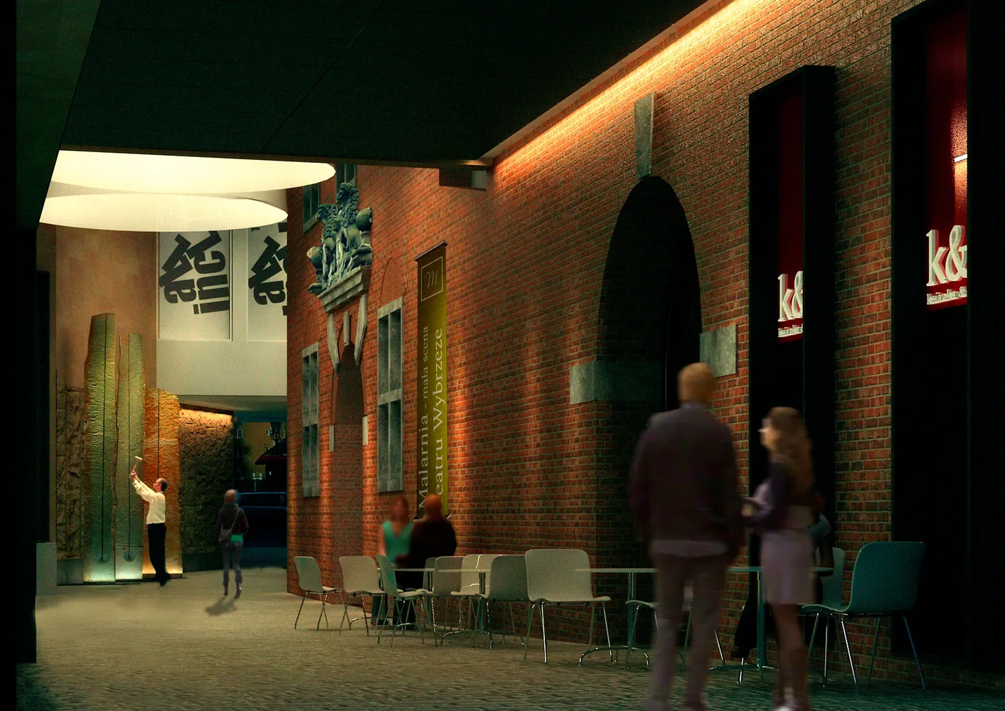 Teatr Wybrzeże i ulica Teatralna