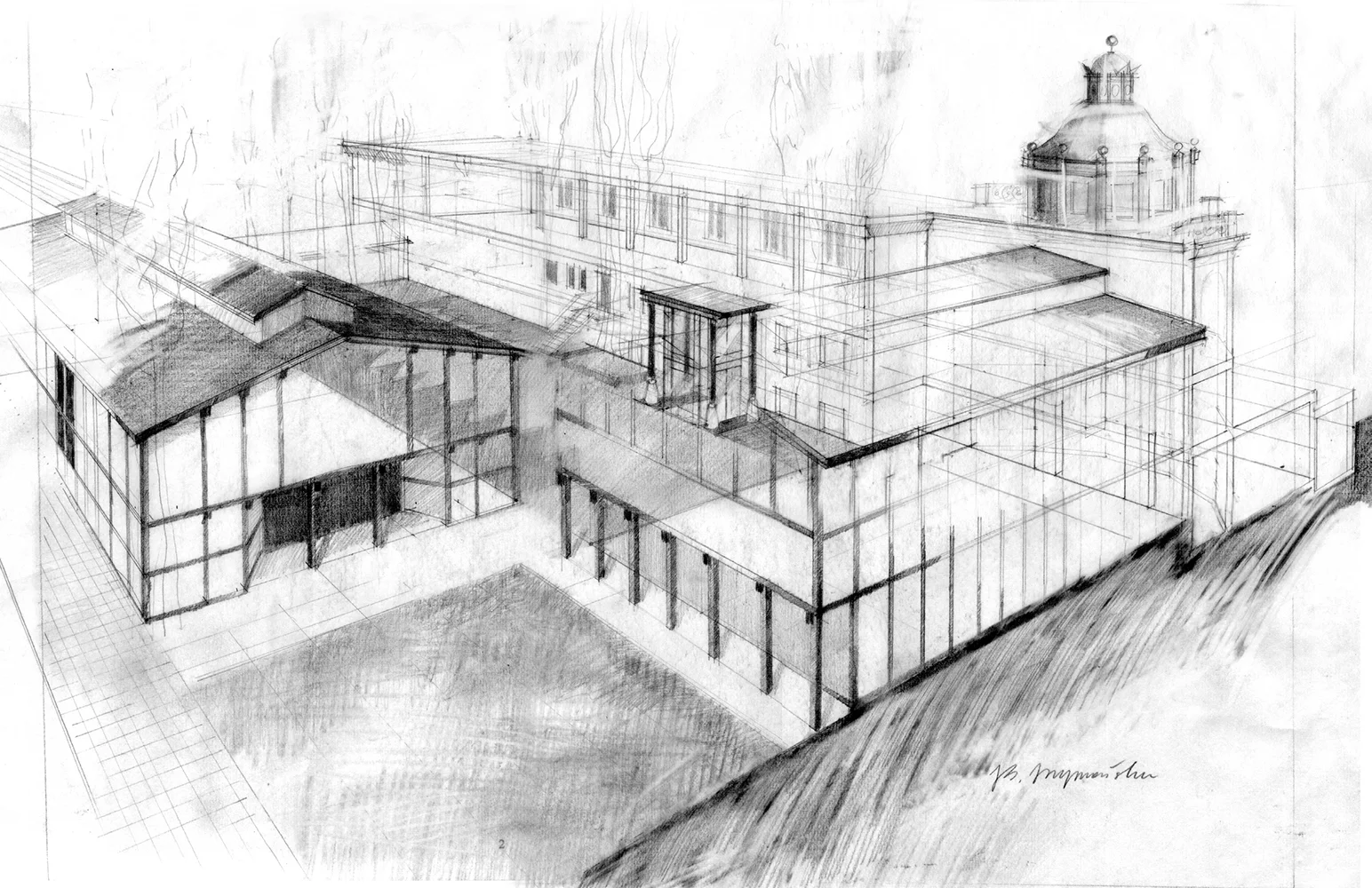 Wejście główne w Państwowej Galerii Sztuki w Sopocie