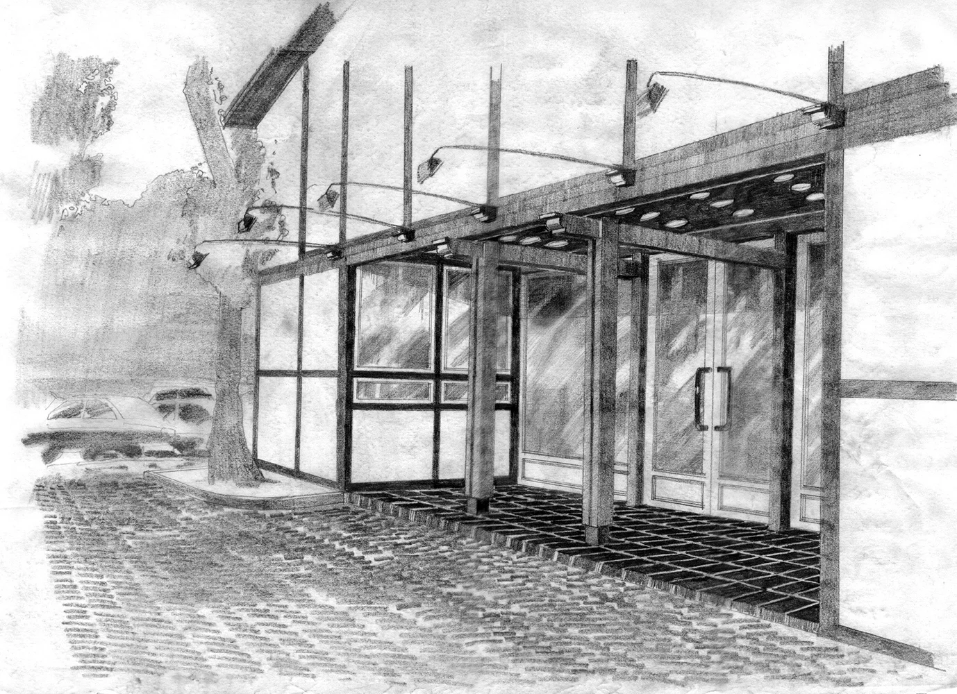 Wejście główne w Państwowej Galerii Sztuki w Sopocie