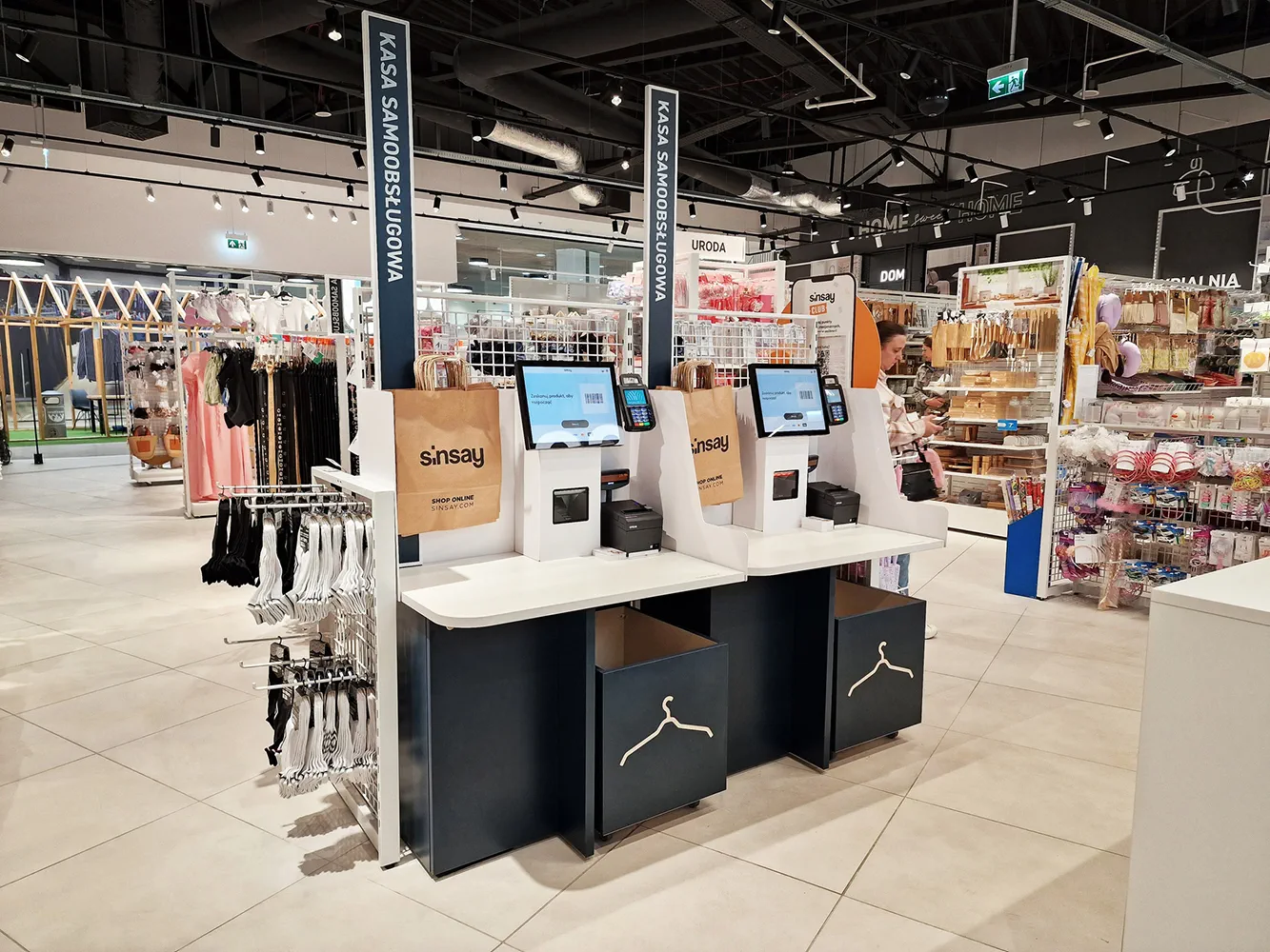 Kasa samoobsługowa dla marki Sinsay