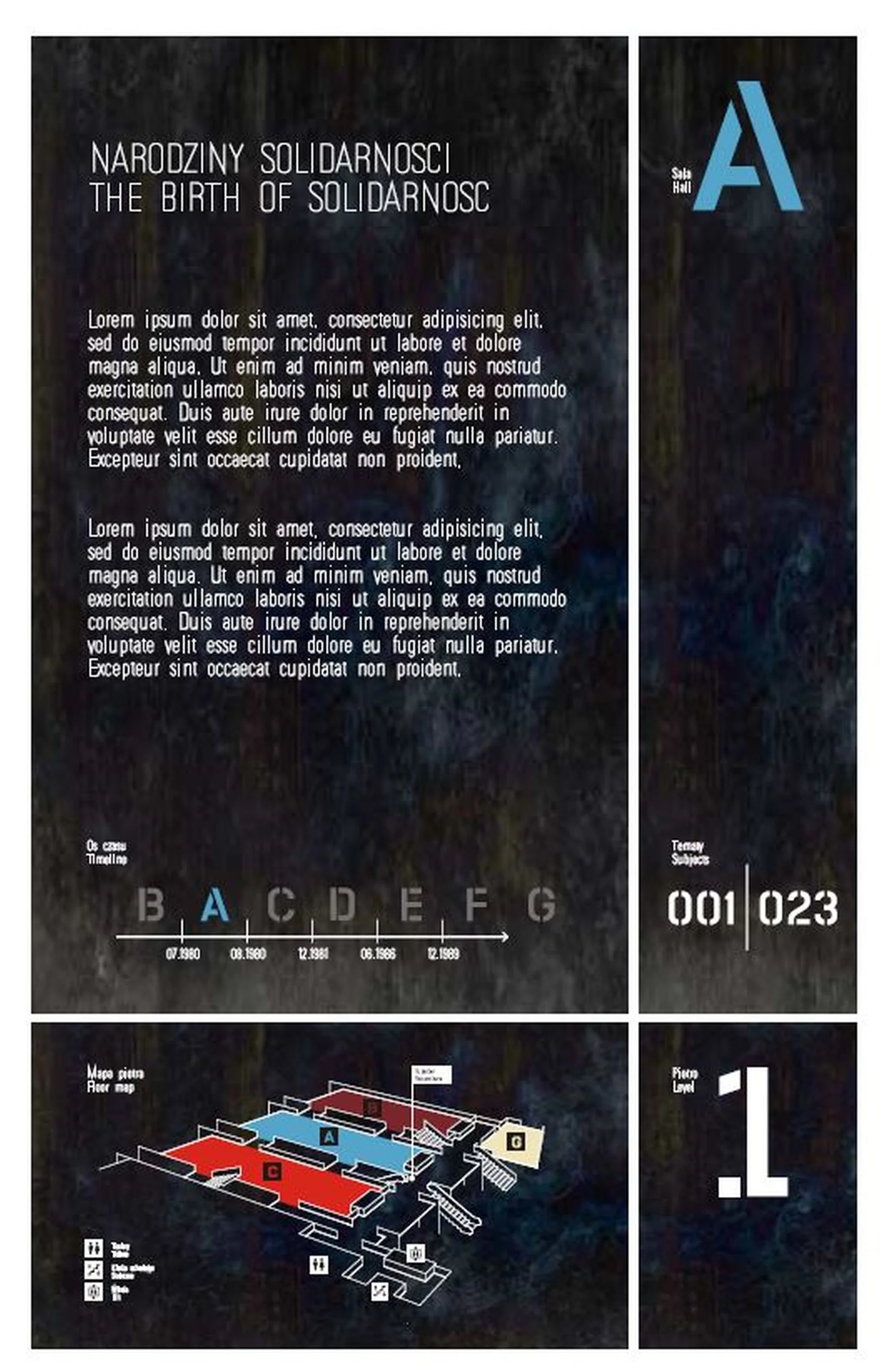 Europejskie Centrum Solidarności – System Orientacji Wizualnej